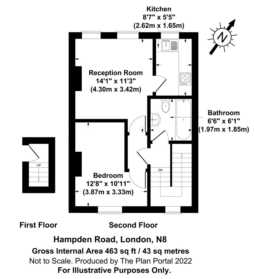 1 bedroom Flat for rent